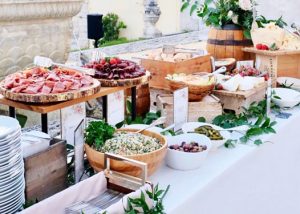 cheese and charcuterie table